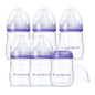 Lansinoh Anti-Colic Baby Bottles for Breastfeeding Babies, 5 Ounces, 3 Count, Includes 3 Slow Flow Nipples, Size S