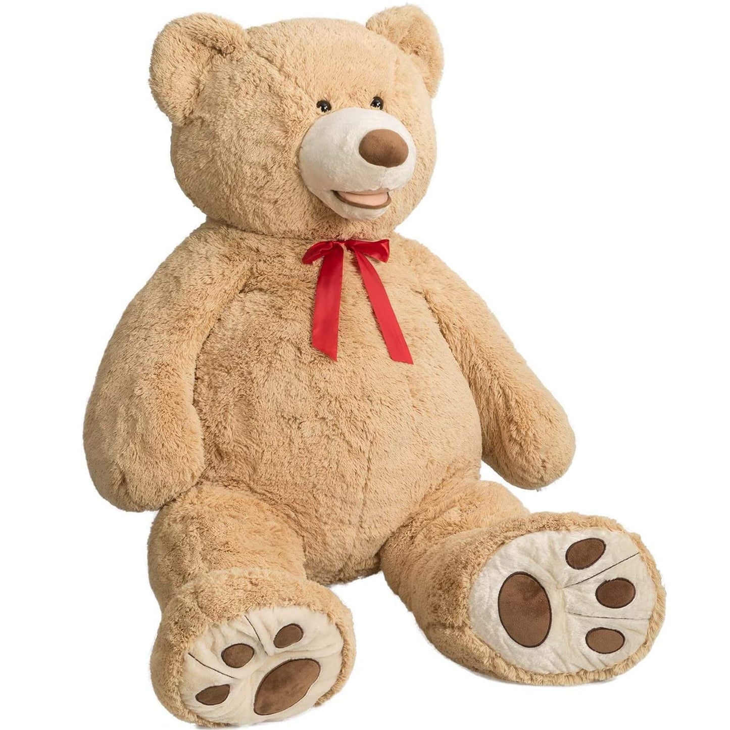 HollyHOME 6ft Teddy Bear Giant Teddy Bear Stuffed Animal with Embroidered Paws Holiday Valentine's Toy Gift for Girlfriend Kids 72 inches Brown