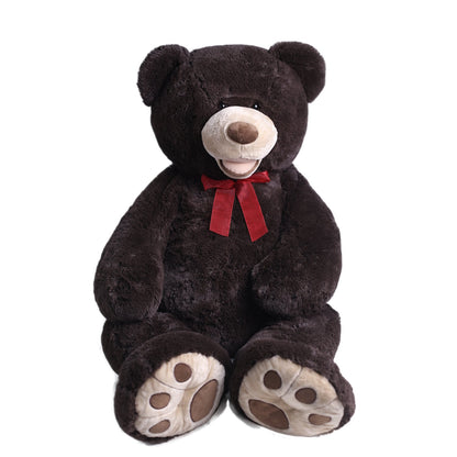 HollyHOME 6ft Teddy Bear Giant Teddy Bear Stuffed Animal with Embroidered Paws Holiday Valentine's Toy Gift for Girlfriend Kids 72 inches Brown