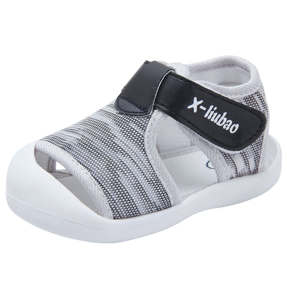Baby Summer Sandals Breathable Mesh Rubber Sole Non-Slip Outdoor Shoes for Boys and Girls 9-30 Months