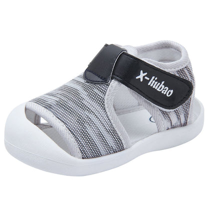 Baby Summer Sandals Breathable Mesh Rubber Sole Non-Slip Outdoor Shoes for Boys and Girls 9-30 Months