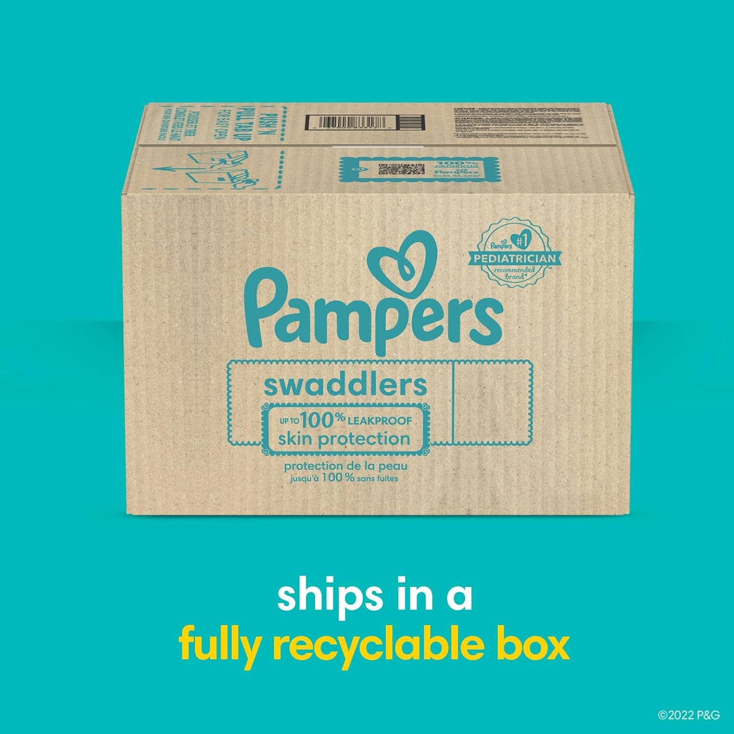 Pampers Baby Diapers - Swaddlers - Size 1, 198 Count, Ultra Absorbent Disposable Infant Diaper