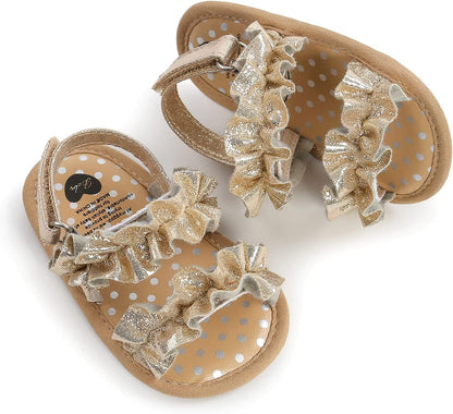 Infant Baby Girls Boys Summer Sandals Premium Unisex Non Slip Rubber Soft Sole Breathable Toddler First Walker Outdoor Beach Shoes