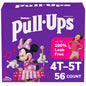 Pull-Ups Girls' Potty Training Pants, Size 4T-5T Training Underwear (38-50 lbs), 56 Count