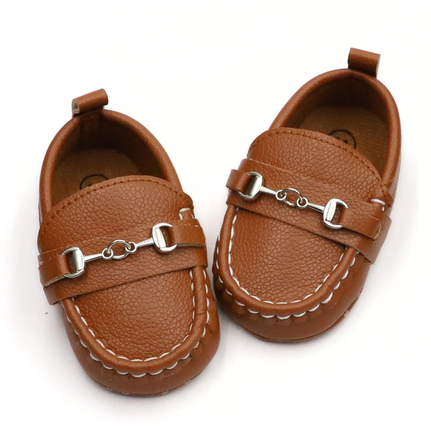 First Walking Shoes for Baby Boys Delightful Solid Color Slip-On Loafers, Lightweight, Non-Slip Flat