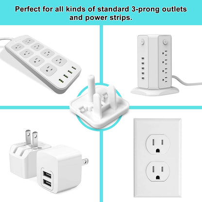 Mom's Choice Gold Awards Winner - Outlet Covers with Hidden Pull Handle Baby Proofing Plug Covers (45 Pack) 3-Prong Child Safety Socket Covers Electrical Outlet Protectors Kid Proof Outlet Cap