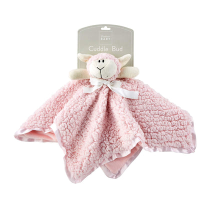 Stephan Baby Plush Cuddle Bud Security Blankie, Blue Bear, 18 x 18-Inch