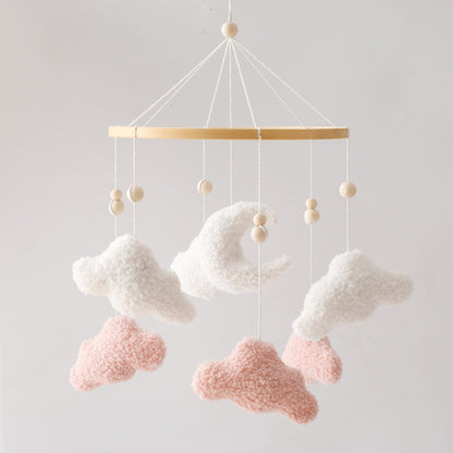 EERKEOD Baby Crib Mobile Bear Nursery Mobile for Boys Girls Teddy Velvet Mobile Nursery Decor for Infant Bedroom Hanging Baby Mobile for Bassinet Newborn Baby Gift（Brown Bear）