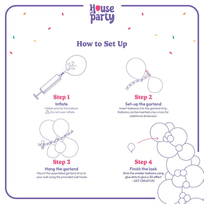 HOUSE OF PARTY 140PCS Pastel Rainbow Balloon Arch Garland Kit - Balloon Arch Kit-Birthday Balloons, Globos para Decoracion de Fiestas | Ideal for valentines day Baby Shower Party Decorations