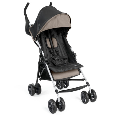 Summer by Ingenuity 3D Mini Convenience Stroller – Lightweight Stroller with Compact Fold, Multi-Position Recline, Canopy with Pop Out Sun Visor and More – Umbrella Stroller for Travel, Pink