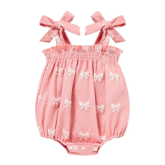 Baby Girl Summer Clothes Newborn Girl Outfits Cute Strap Baby Girl Romper Jumpsuit Infant Floral One Piece Bodysuit
