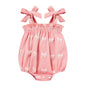 Baby Girl Summer Clothes Newborn Girl Outfits Cute Strap Baby Girl Romper Jumpsuit Infant Floral One Piece Bodysuit