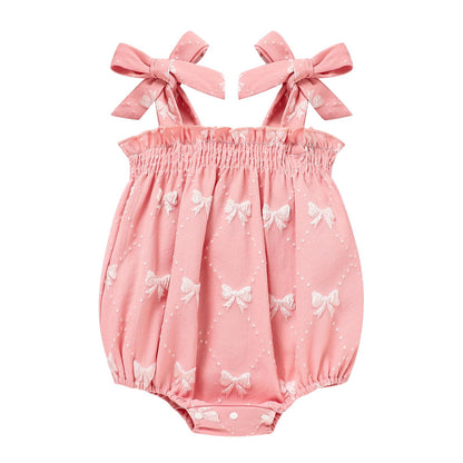 Baby Girl Summer Clothes Newborn Girl Outfits Cute Strap Baby Girl Romper Jumpsuit Infant Floral One Piece Bodysuit