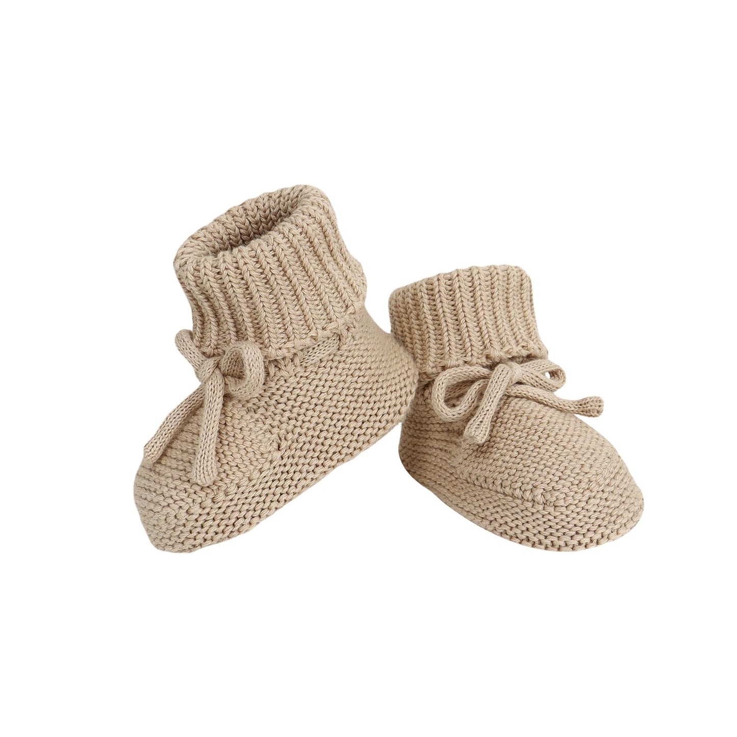 Hadetoto Baby Booties Newborn First Walkers Cozy Shoes Warm Knit Soft Booties for Toddler Infant Boy Girl