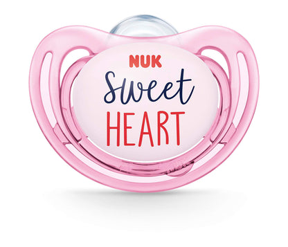 NUK Airflow Orthodontic Pacifier, Girl, 6-18 Months, 2 Count (Pack of 1)