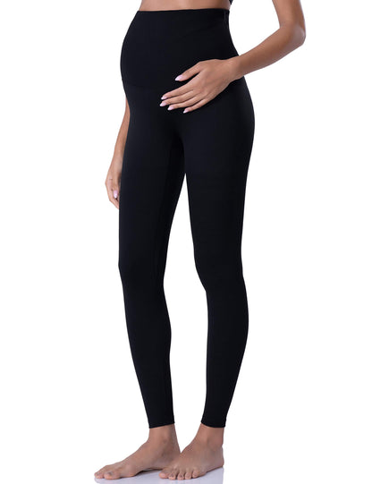 POSHDIVAH Women's Maternity Leggings Over The Belly Pregnancy Yoga Pants Active Wear Workout Leggings