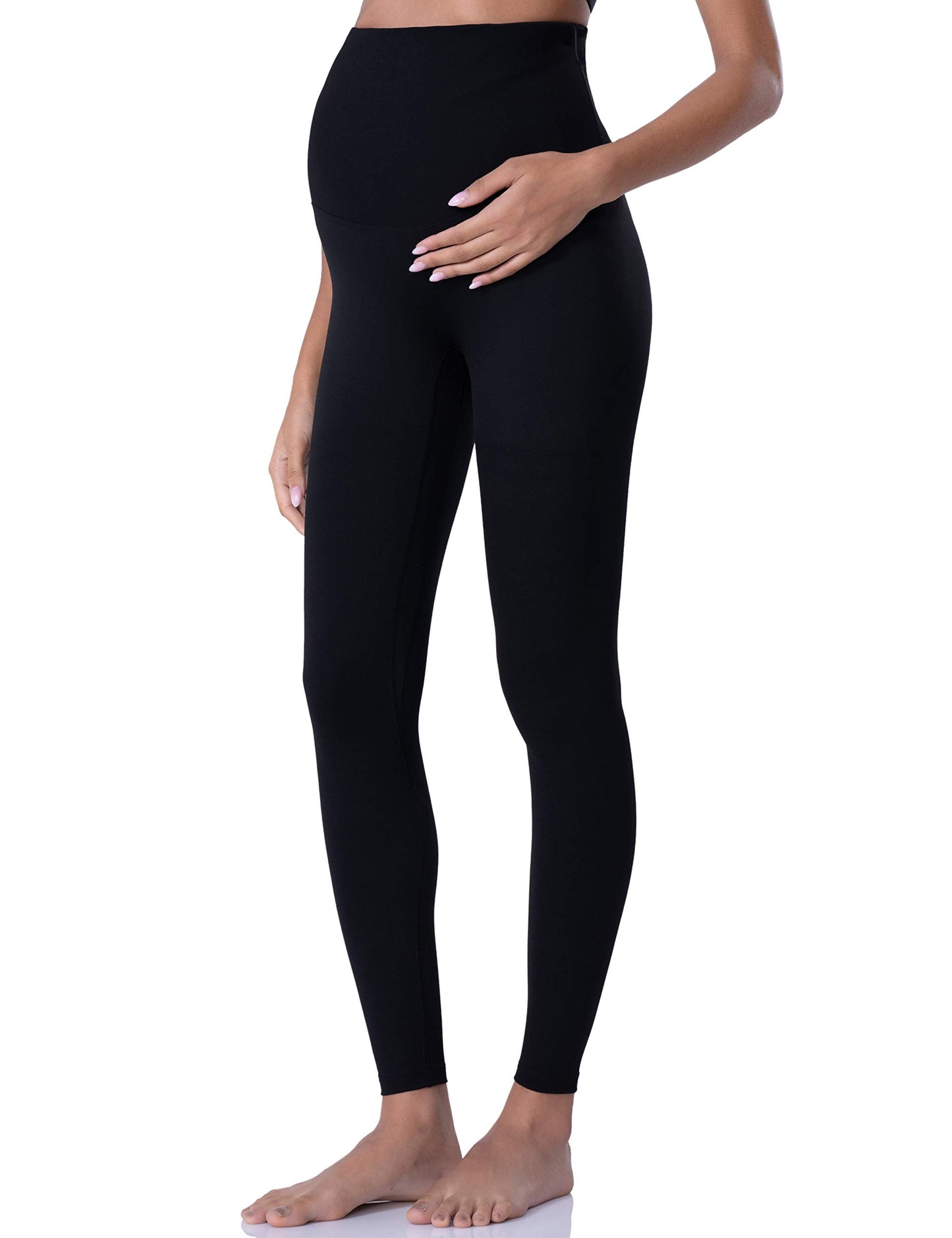 POSHDIVAH Women's Maternity Leggings Over The Belly Pregnancy Yoga Pants Active Wear Workout Leggings