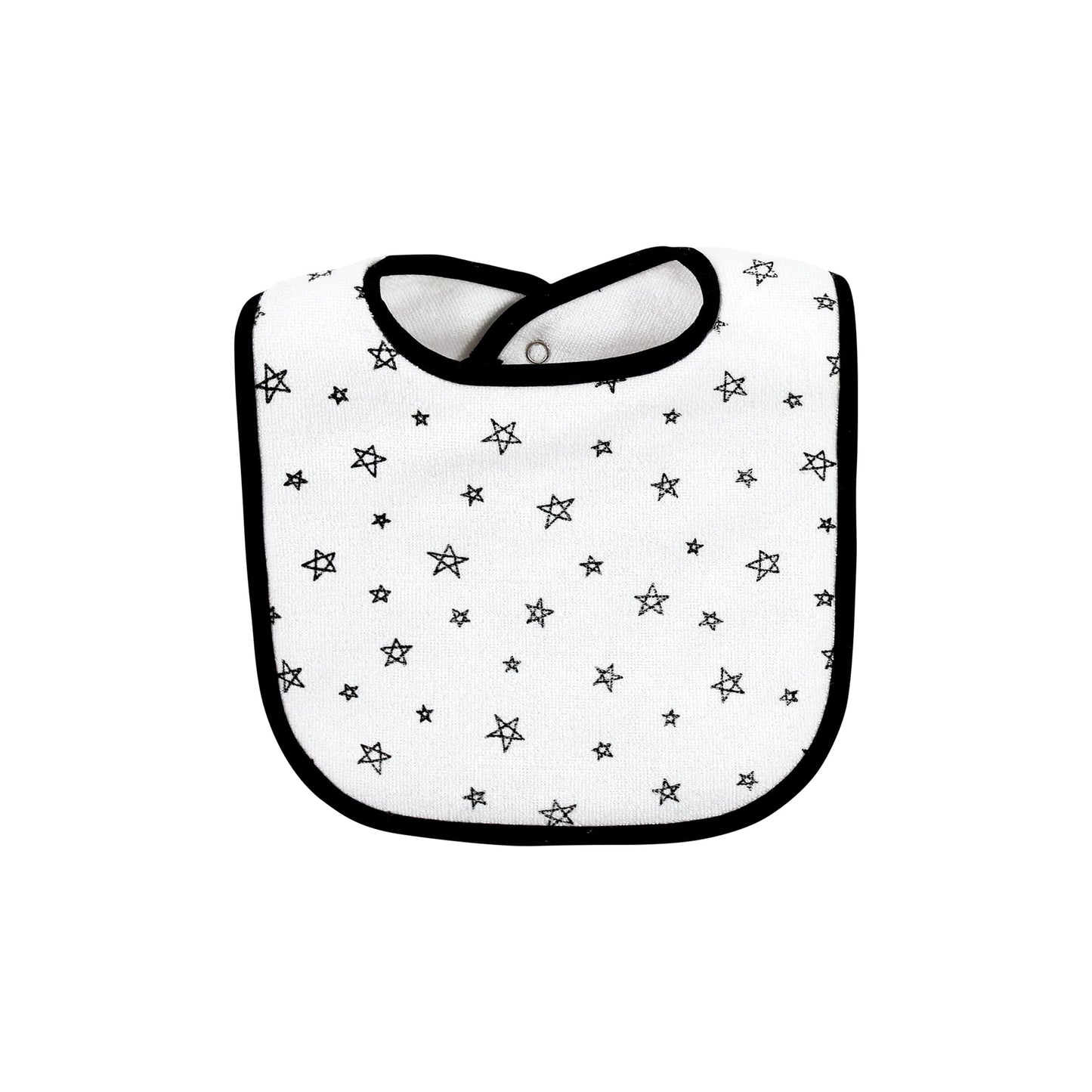 Hudson Baby Unisex Baby Cotton Terry Bib and Burp Cloth Set, Dinner Date, One Size