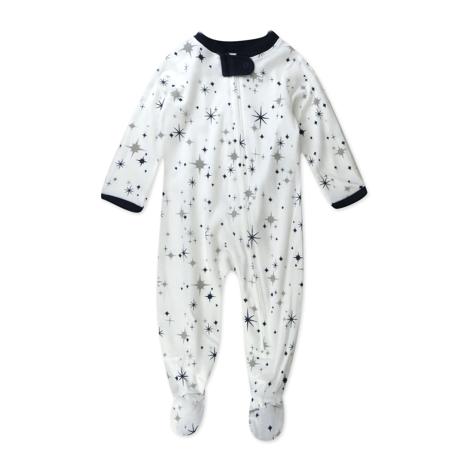 HonestBaby Sleep & Play Footed One-Piece Pajama Sleeper 100% Organic Cotton, Baby Boys