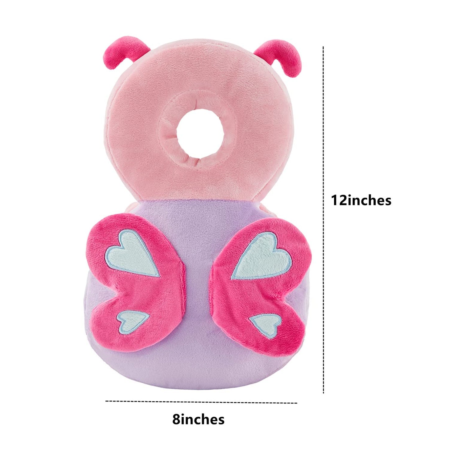 Baby Back Potection Toddler Safety Protector Cushion Pad Toddler Backpack for Crawling Walking Adjustable Toddlers Back Safety Pad for Boys and Girls(Green Dinosaur)