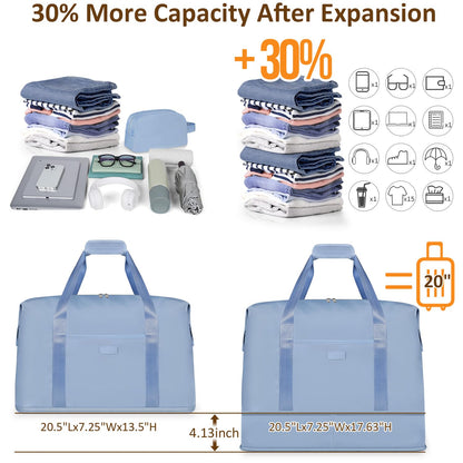 Expandable Travel Duffle Bags Weekender Overnight Bags for Women Men Hospital Bag for Women Labor Delivery with Toiletry Bag Waterproof