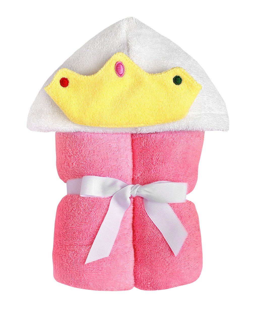 Hooded Baby Towel for Kids 2-8 | Large 100% Cotton Baby Towel for Girls | Cute Flower Bath Towels for Babies and Toddlers with Pink Petals