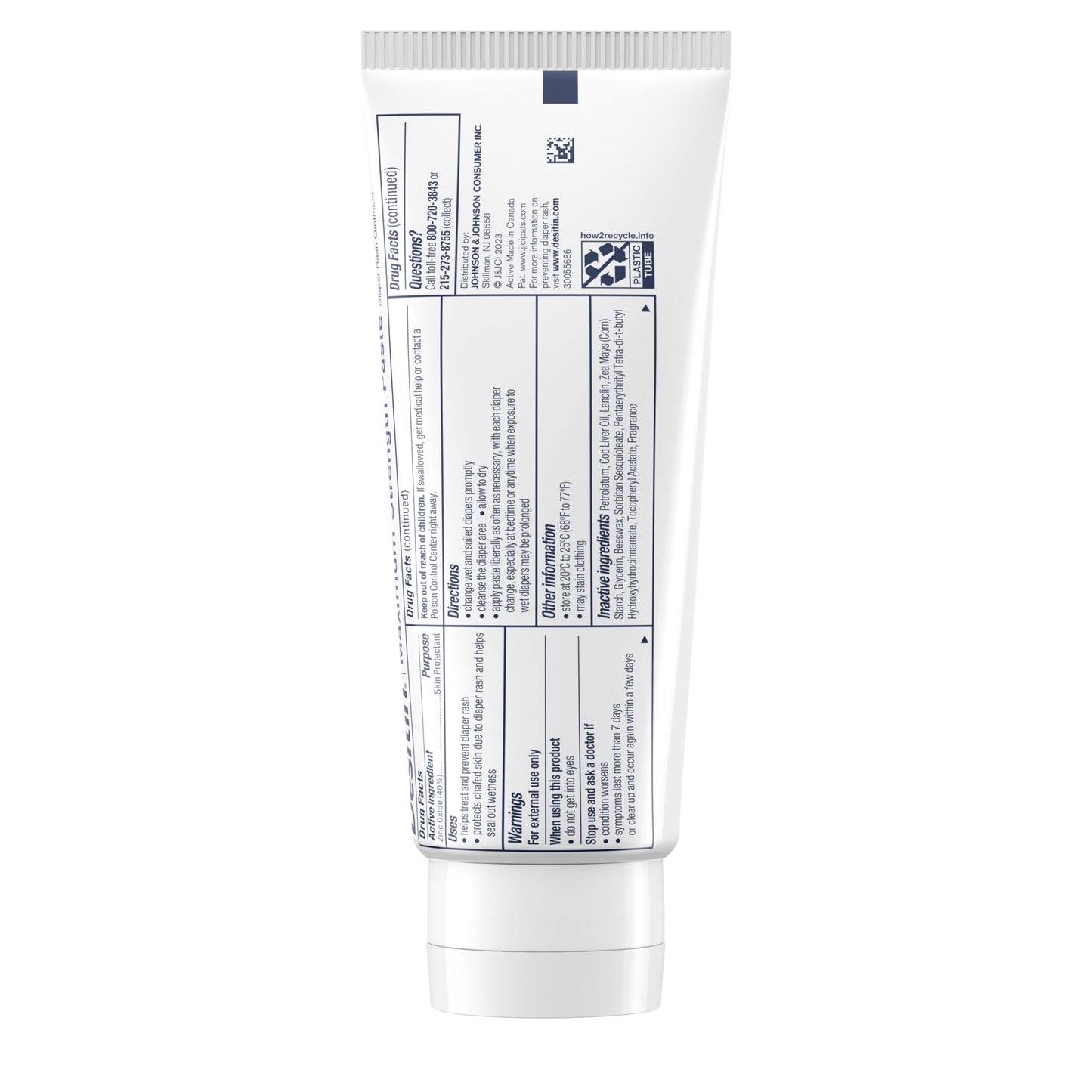Desitin Maximum Strength Baby Diaper Rash Cream, 40% Zinc Oxide for Treatment, Relief & Prevention, Hypoallergenic, Phthalate- & Paraben-Free Paste, Protects Skin for 12 Hours, 4.8 oz