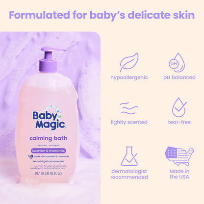 Baby Magic Calming Baby Bath, 16.5 Fl Oz