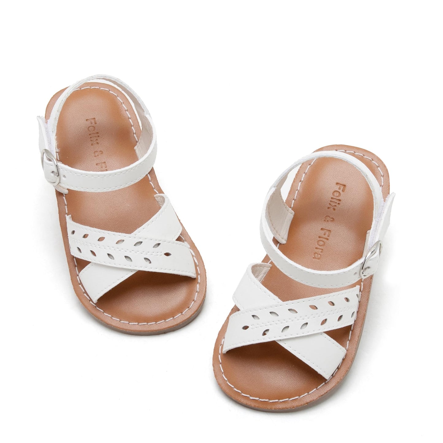 Felix & Flora Toddler Girl Sandals - Little Girl Easter Summer Dress Shoes Lightweight Open Toe Beach Holiday.