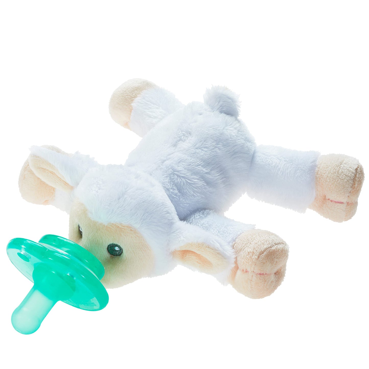 Nookums Paci-Plushies Buddies - Alligator Pacifier Holder - Adapts to Name Brand Pacifiers, Suitable for All Ages, Plush Toy Includes Detachable Pacifier