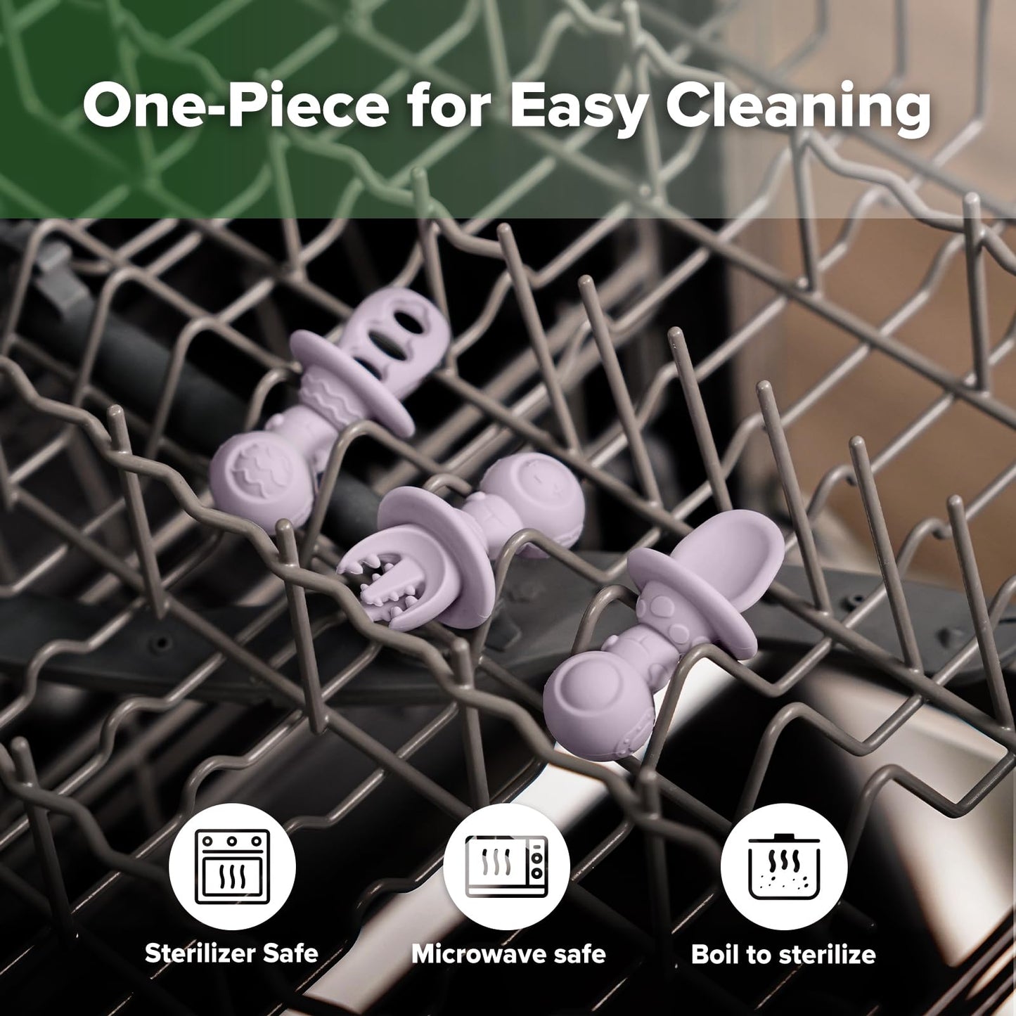 Haakaa Astronaut Beginner Silicone Cutlery Set – Baby Spoons and Forks for Self Feeding 6 Months, Baby Led Weaning Supplies, Toddler Feeding Essentials