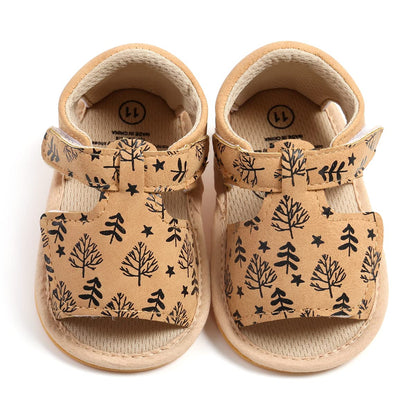 GAISUMMI Baby Girls Sandals Summer Bowknot Infant Crib Shoes Toddler Pu Leather Soft Rubber Sole First Walkers