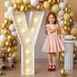 imprsv Marquee Light Up Letters, 3FT Mosaic Letters with Light for Baby Shower Graduation Party Decor, Large A for Engagement Wedding Party Decorations (Need to Assemble)