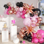 Boho Balloon Garland Arch Kit, 156Pcs Dusty Pink Pastel Brown Metallic Champagne Gold White Balloons for Wedding Baby Bridal Shower Engagement Anniversary Birthday Decorations