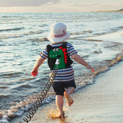 Toddler Leash-Baby Walking Safty Harness and Child Anti Lost Wrist Link for Girls/Boys Travel (Green)