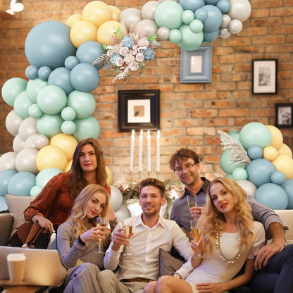 Ivory White Balloon Arch Kit,Boho Balloon Garland with Pastel Orange Cream Beige Champagne Gold White Sand Balloons for Neutral Baby Shower Wedding Boho Bridal Party Decorations
