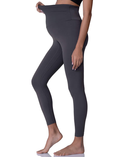 POSHDIVAH Women's Maternity Leggings Over The Belly Pregnancy Yoga Pants Active Wear Workout Leggings
