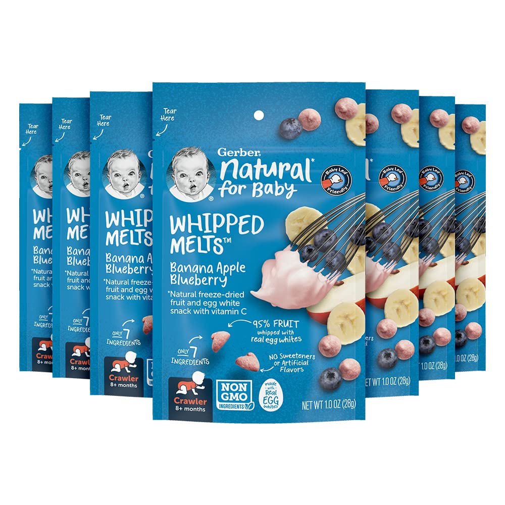 Gerber Baby Snacks Yogurt Melts, Strawberry, 1 Ounce (Pack of 7)