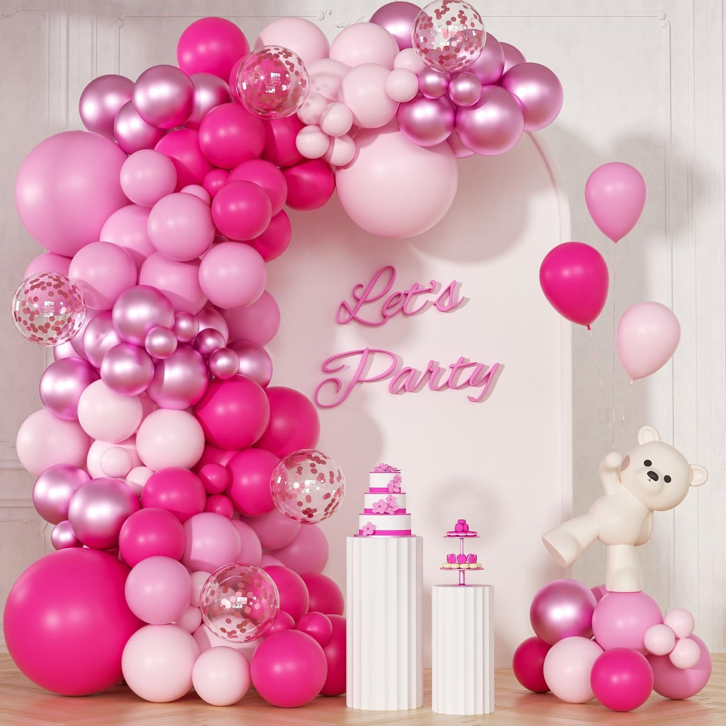 147pcs Neutral Balloon Garland Arch Kit, Different Sizes with Beige Cream Sand White Metallic Champagne Gold Balloons for Wedding Bridal Shower Birthday Boho Neutral Baby Shower Party Decorations