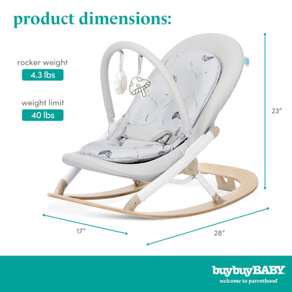 BuyBuy Baby by Evolur SleekSway Portable Rocker in Mint White