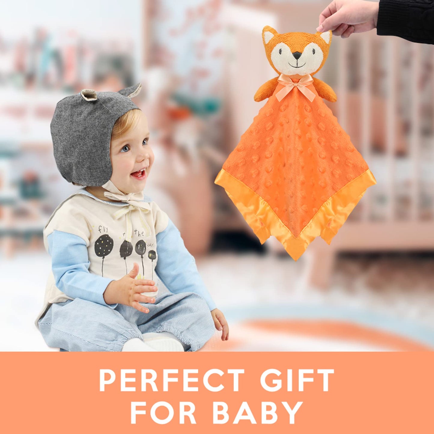 Pro Goleem Duck Security Blanket Soft Yellow Baby Lovey Unisex Lovie Baby Gifts for Newborn Toddler Snuggle Toy Stuffed Animal 16 Inch