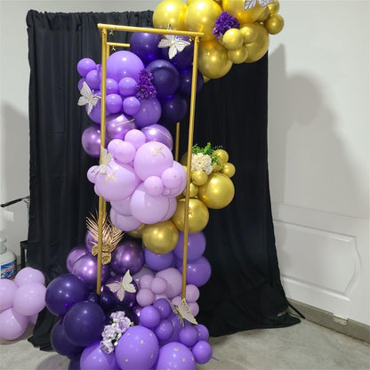 Dusty Blue Balloon Set, 60Pcs 12 Inch Slate Baby Blue White Sand Latex Balloon with Metallic Confetti Champagne Gold Helium Balloons for Birthday Party Baby Bridal Shower Boho Decortaions Supplies