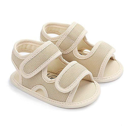 HsdsBebe Infant Baby Boys Girls Summer Beach Sandals Breathable Athletic Anti-slip Soft Sole Newborn First Walker Crib Shoes