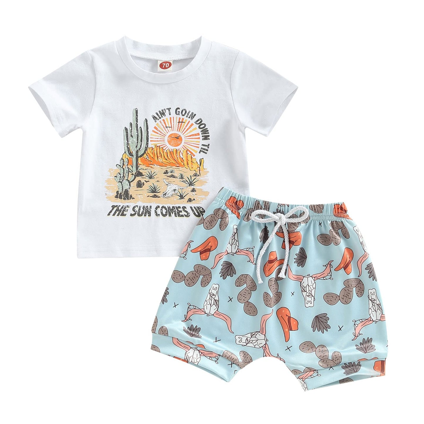 Kupretty Baby Boy Clothes Toddler Summer Outfit Short Sleeve T-Shirt Tee Tops Joggers Casual Shorts 2Pcs Clothing Set