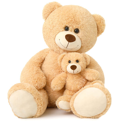 Muiteiur 49 inch Giant Teddy Bear Stuffed Animal, Big Bear Plush with Big Footprint, Great Gift for Party Decorations (Brown)