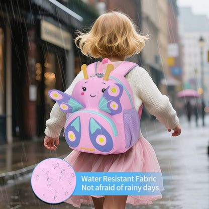 Toddler Backpack for 1-3 Year Old Girls & Boys Waterproof 3D Animal Cartoon Rabbit Design Kids Travel Backpack Lightweight Preschool Daycare Bag with Adjustable Straps(Little White Rabbit)