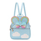 KL928 Girls Bowknot Polka Dot Cute Mini Backpack Small Daypacks Convertible Shoulder Bag Purse for Women