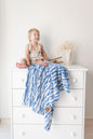 Cuddle Cookie Baby Wavey Faux Fur Blanket, 27 x 33 inches, in Gift Box (Pink)