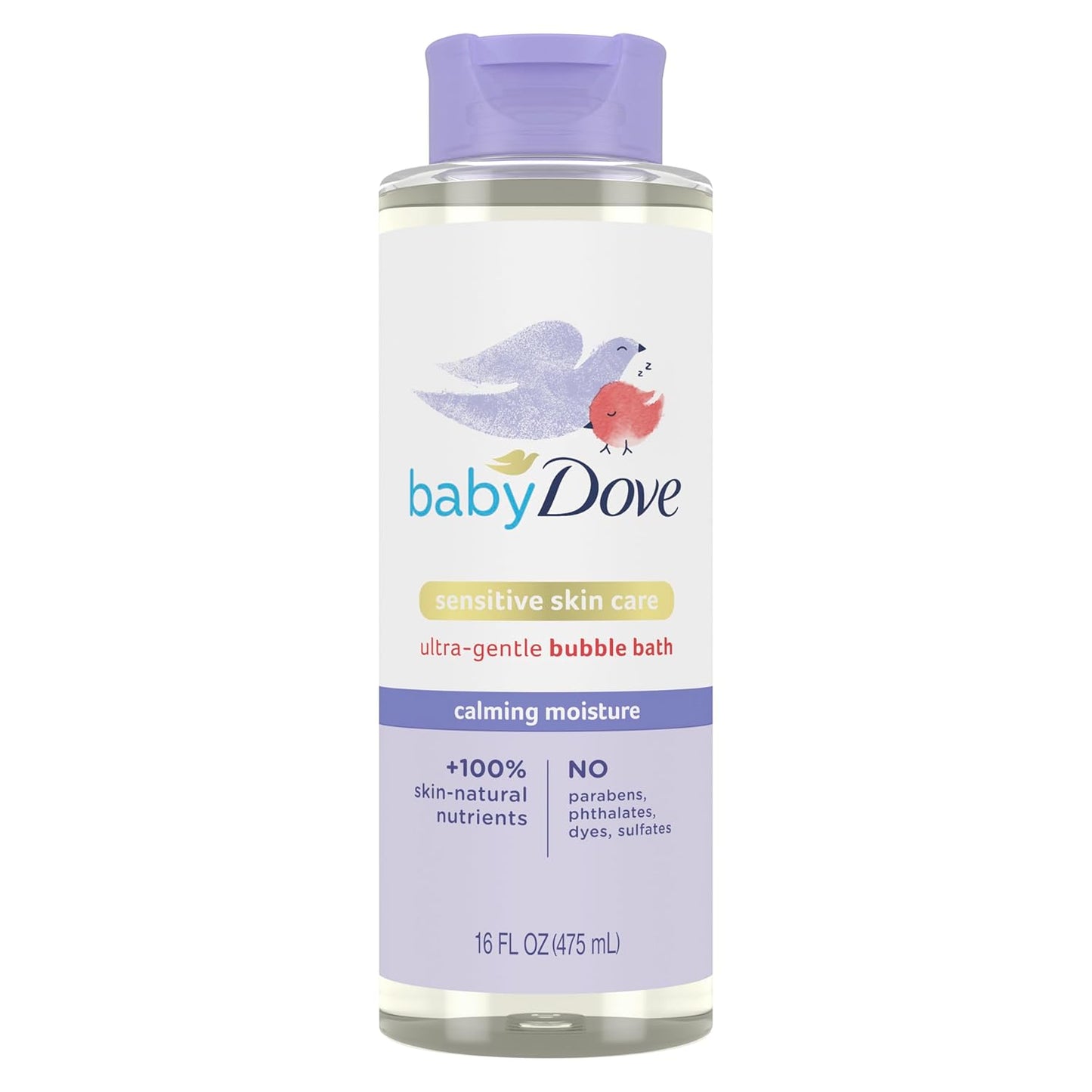Baby Dove Bubble Bath Calming Moisture for nourished Skin and More restful Sleep Sensitive Skin Care with Skin-Natural nutrients 16 oz
