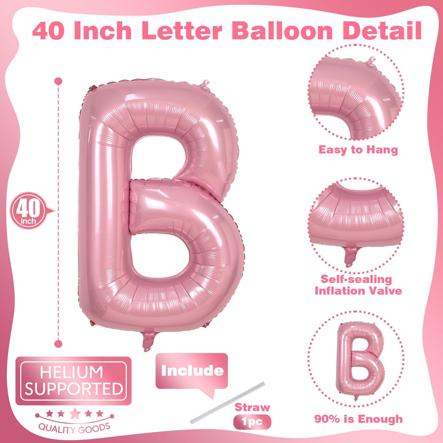 40 Inch Beige OH BABY Balloon for Baby Shower, Large Cream White Oh Baby Balloons Letters with Ribbon, Neutral Ivory Alphabet Oh Baby Balloon Banner Sign for Gender Reveal Backdrop Party Decorations